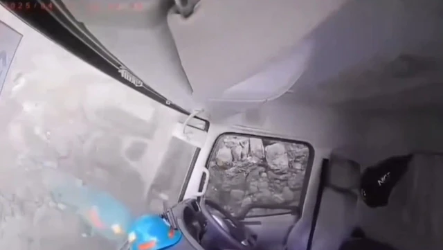 Agobiante: Trabajadores escapan por poco de ser sepultados por alud en una min