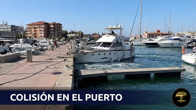 IMPACTANTE colisión en muelle deportivo