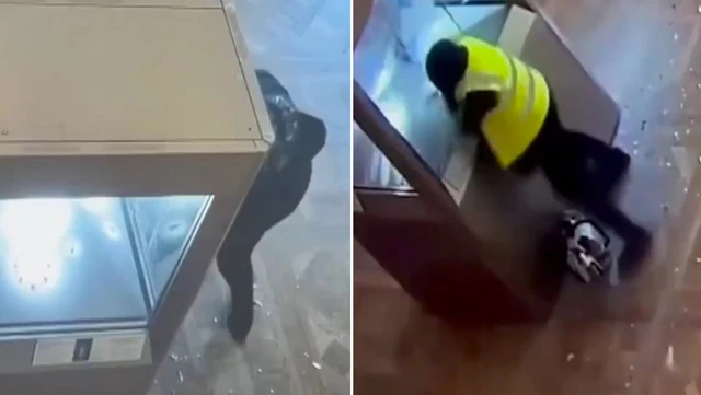 Muestran por primera vez el momento del 'robo del siglo' en el Louvre