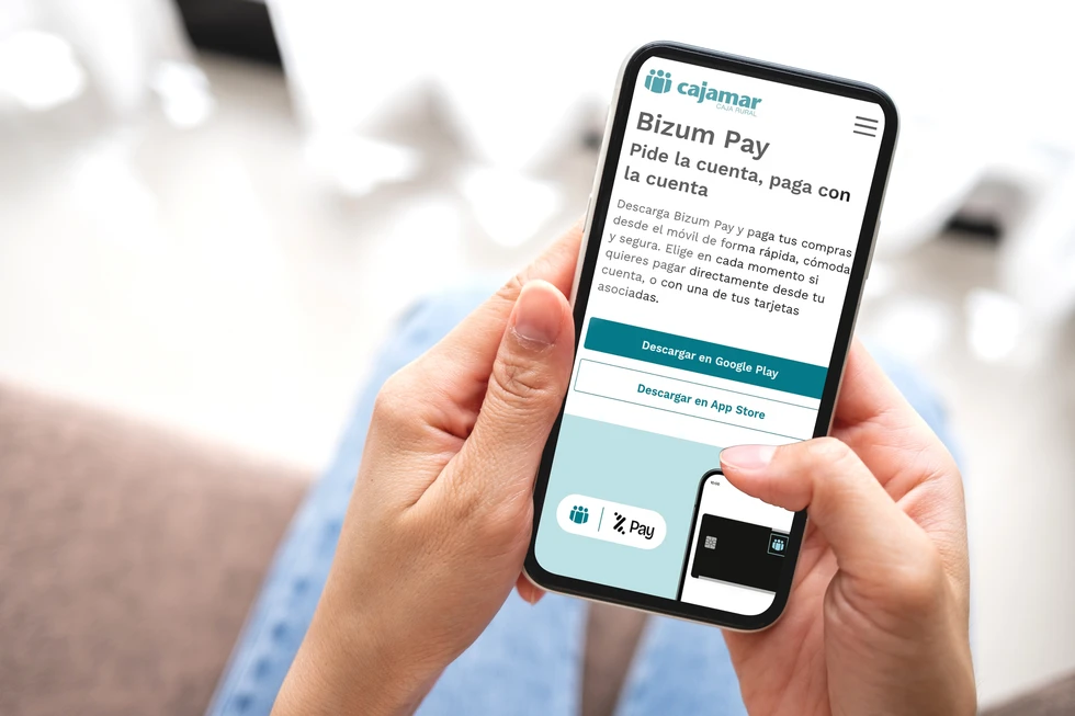 Cajamar amplía sus opciones de pago en comercios con Bizum Pay