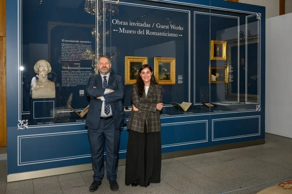 Víctor Cageao, director de la Galería de las Colecciones Reales, y Carolina Miguel Arroyo, directora del Museo Nacional del Romanticismo