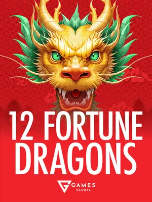 Golden dragons and Chinese fortune symbols on a red and gold ornate background