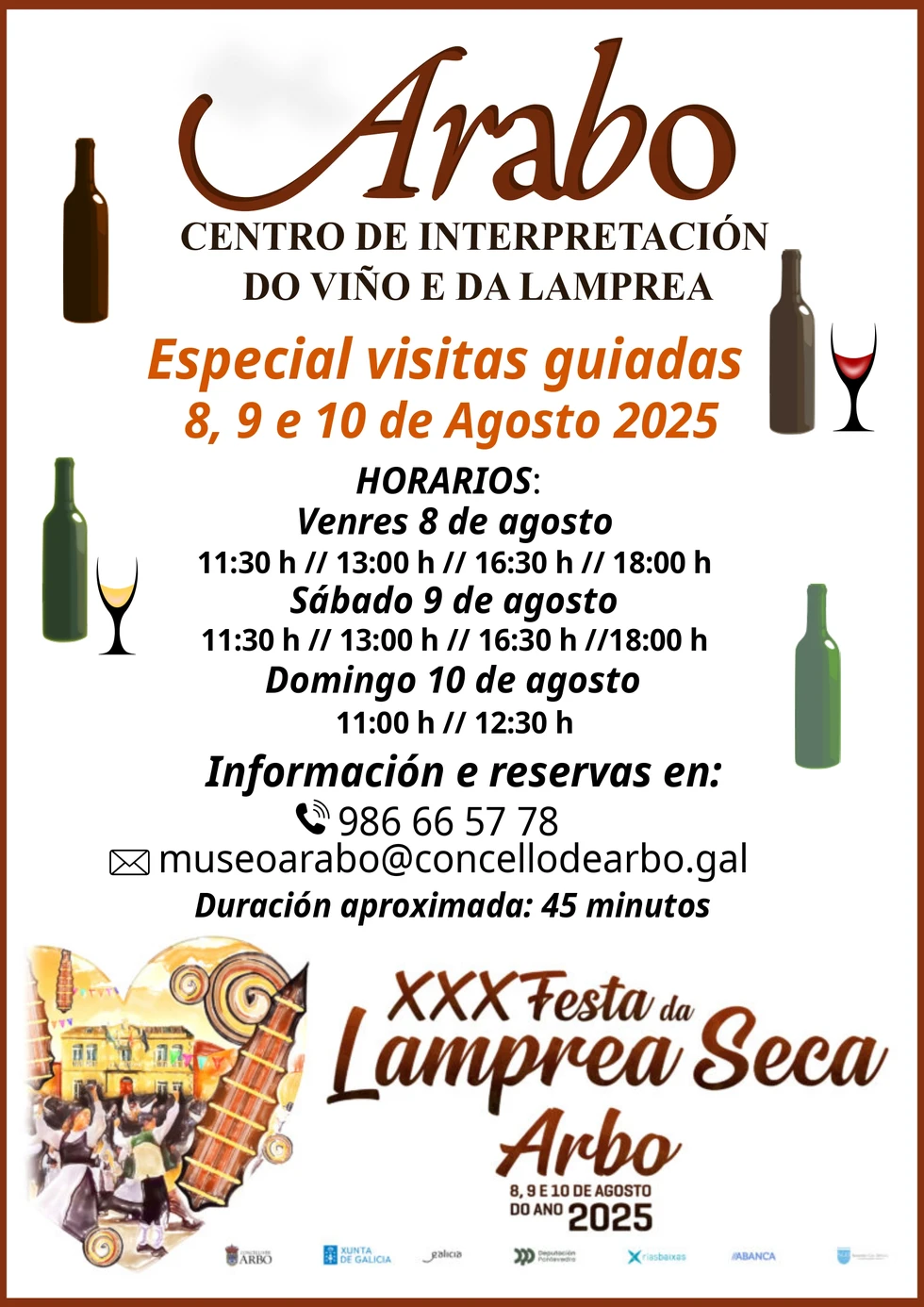 Celebración de la XXX Festa da Lamprea con visitas guiadas al Museo Arabo