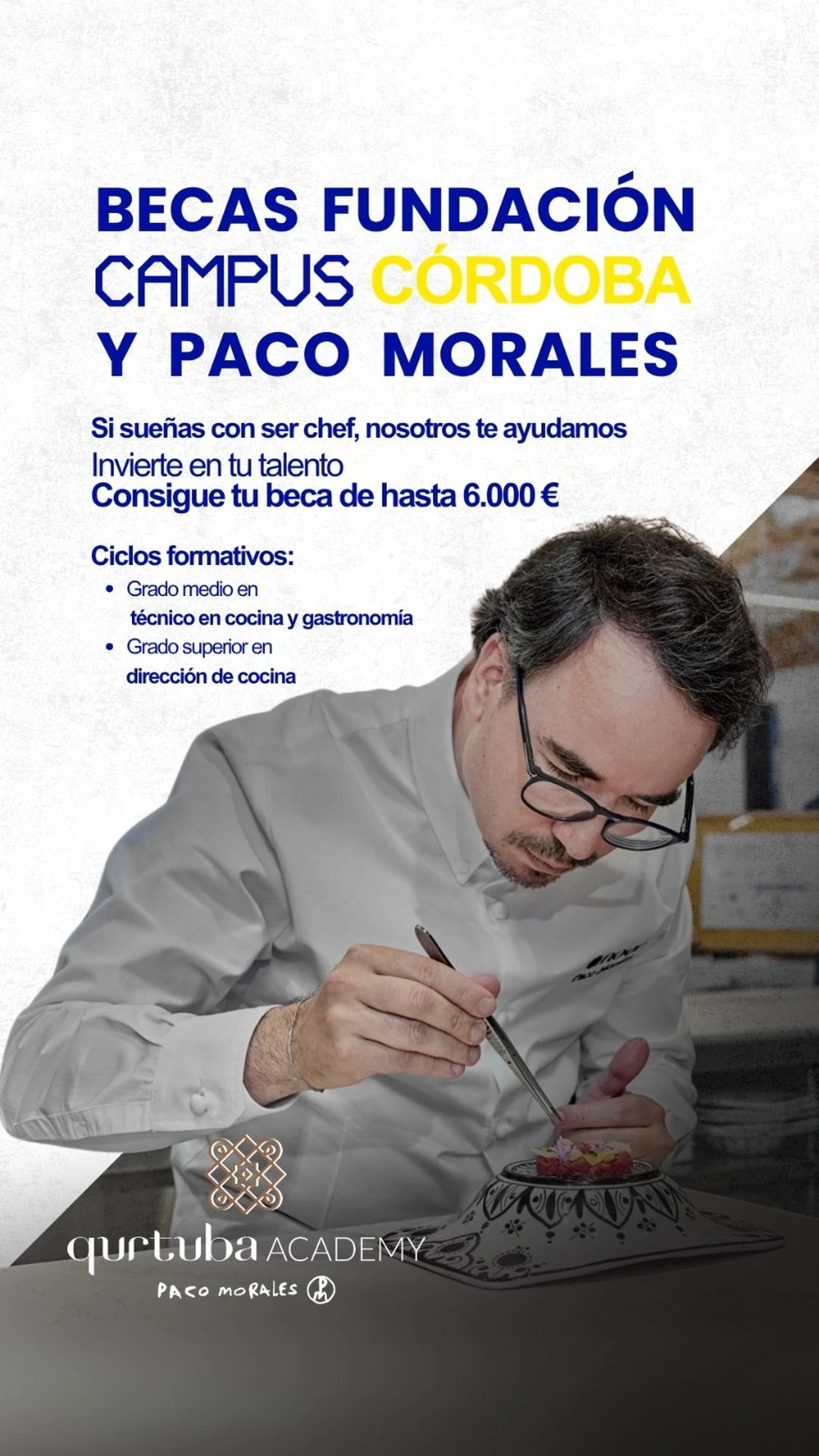 Paco Morales y Fundación Campus Córdoba impulsan el talento joven con becas de hasta 6.000 euros para estudiar en Qurtuba Academy
