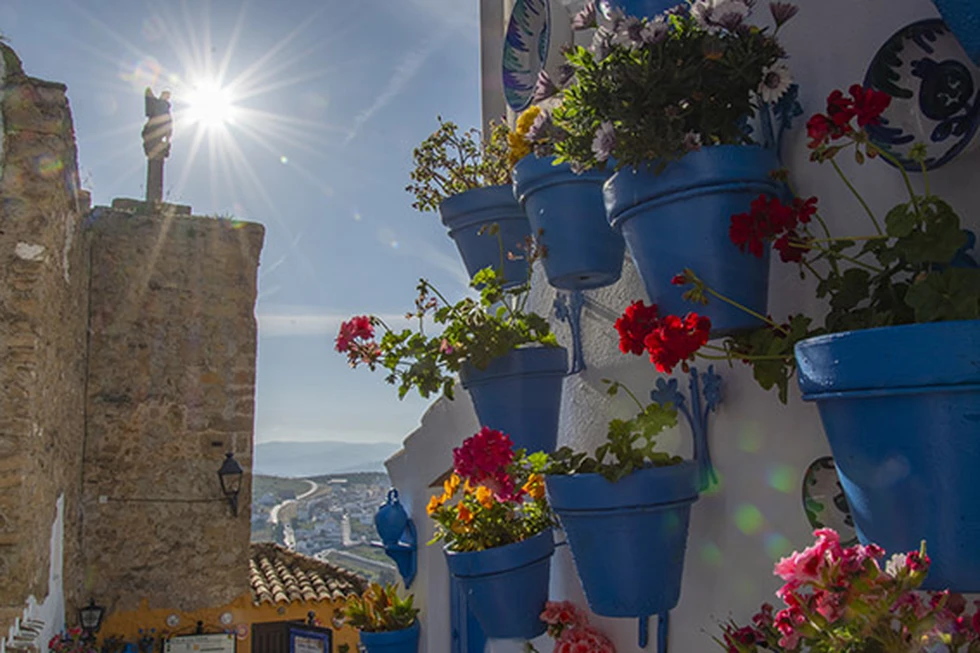 Los vecinos de Iznájar impulsan una ruta floral que recorre patios y rincones del municipio