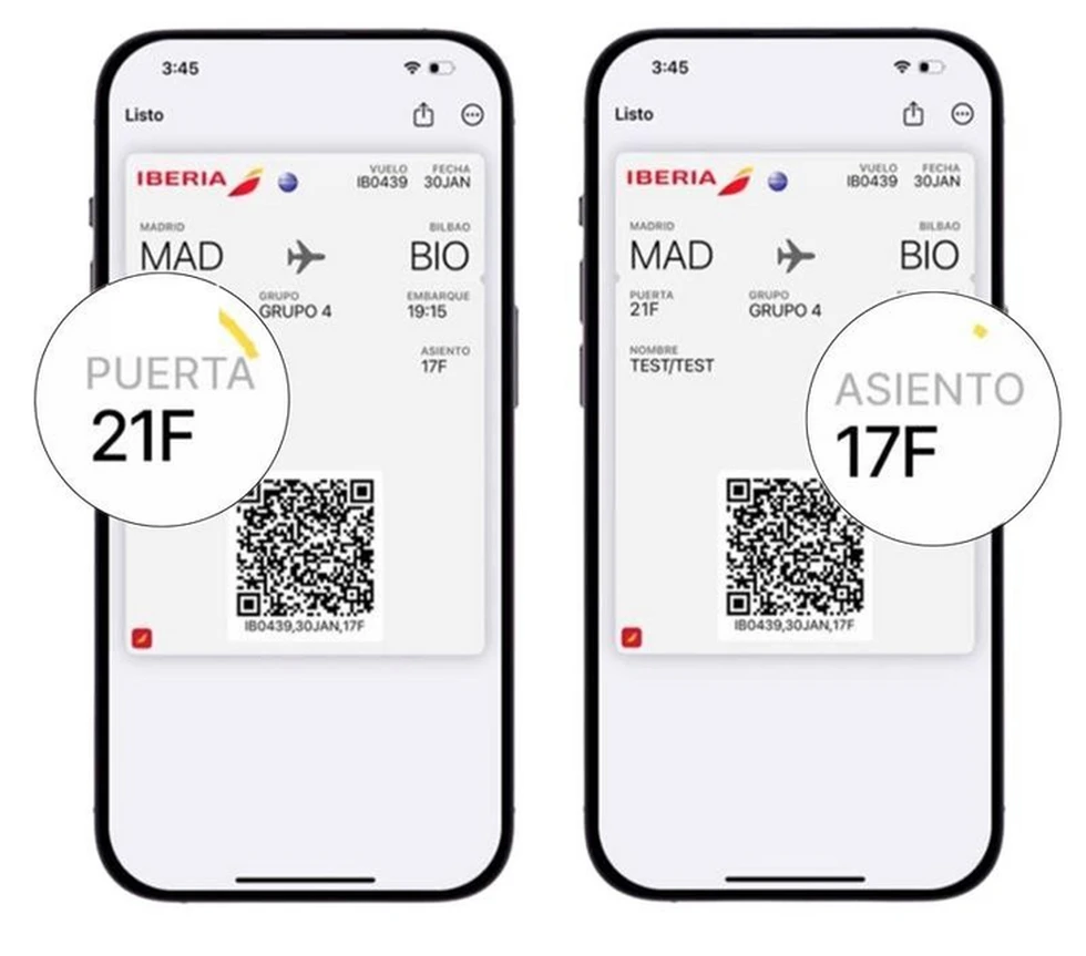 Iberia estrena una tarjeta de embarque que se actualiza en tiempo real